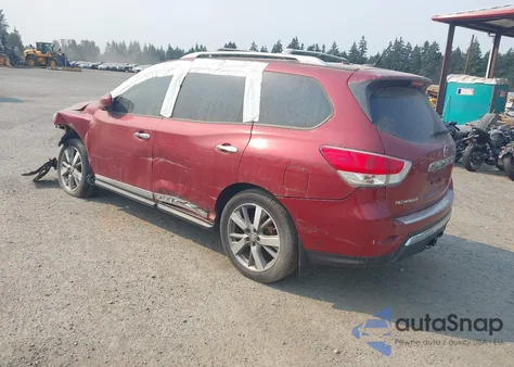 2015 Nissan Pathfinder Platinum from USA, damaged, VIN 5N1AR2MM7FC624657